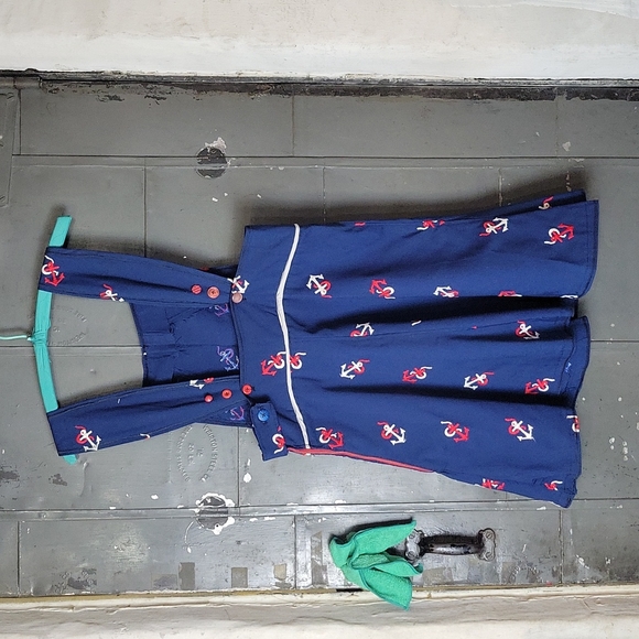 Vintage Nautical Pinafore Dress - Picture 11 of 13